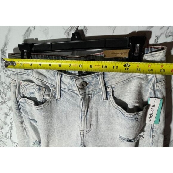 Edgely Womens Original Fit Mid Rise Relaxed Boyfriend Crop Jeans Size 10 25" ins - Picture 3 of 6